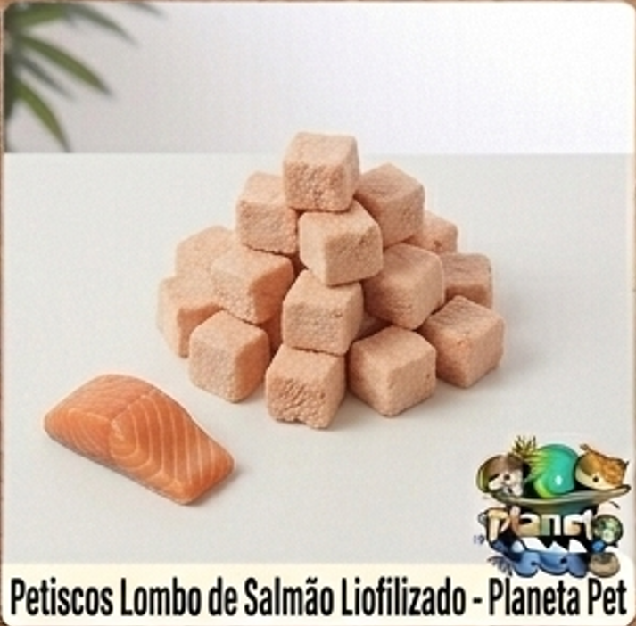 Petisco - Lombo de Salmão Liofilizado